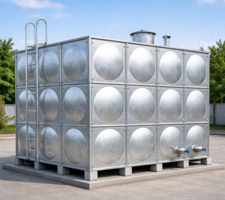 Galvanizli Modüler Su Deposu